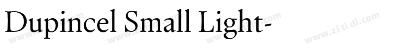 Dupincel Small Light字体转换